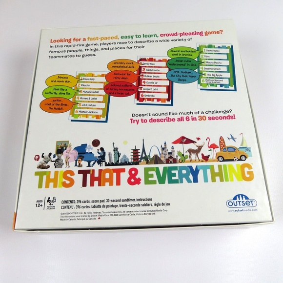 THIS THAT & EVERYTHING board game- Never used - Picture 4 of 4